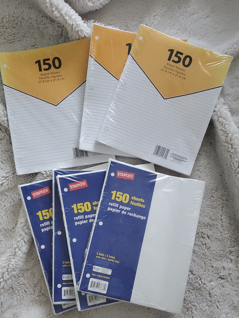 150 Wide Rules Paper Sheets Staples And Shoppers Drug Mart (7 X150 Sheets)